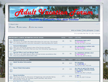 Tablet Screenshot of adultvacationforum.com